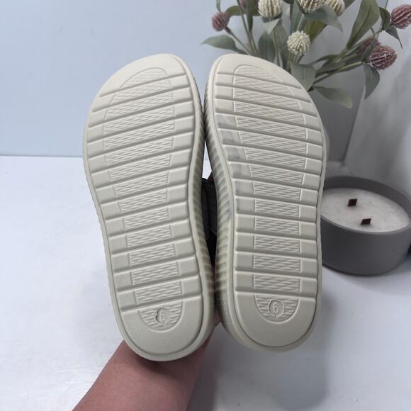 Easy Street Taj Comfort Wave Platform Slide Sandals Natural Women's 6 Tried On - Picture 8 of 9